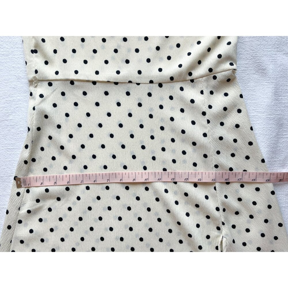 H&M Polka Dot Mock-Neck Sleeveless Midi Dress, Medium - Picture 10 of 12